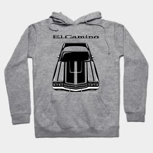 Chevrolet El Camino SS 1970 - Black Stripes Hoodie